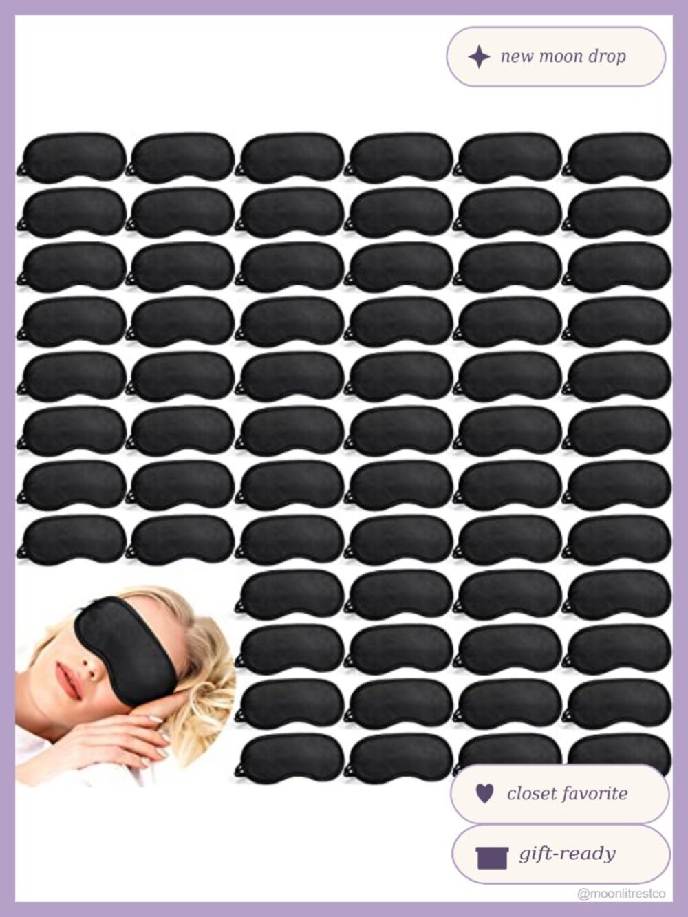 200 Pack Individually Wrapped Sleep Eye Masks Adjustable Strap Polyester Sponge